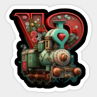 Sweethearts train Sticker
